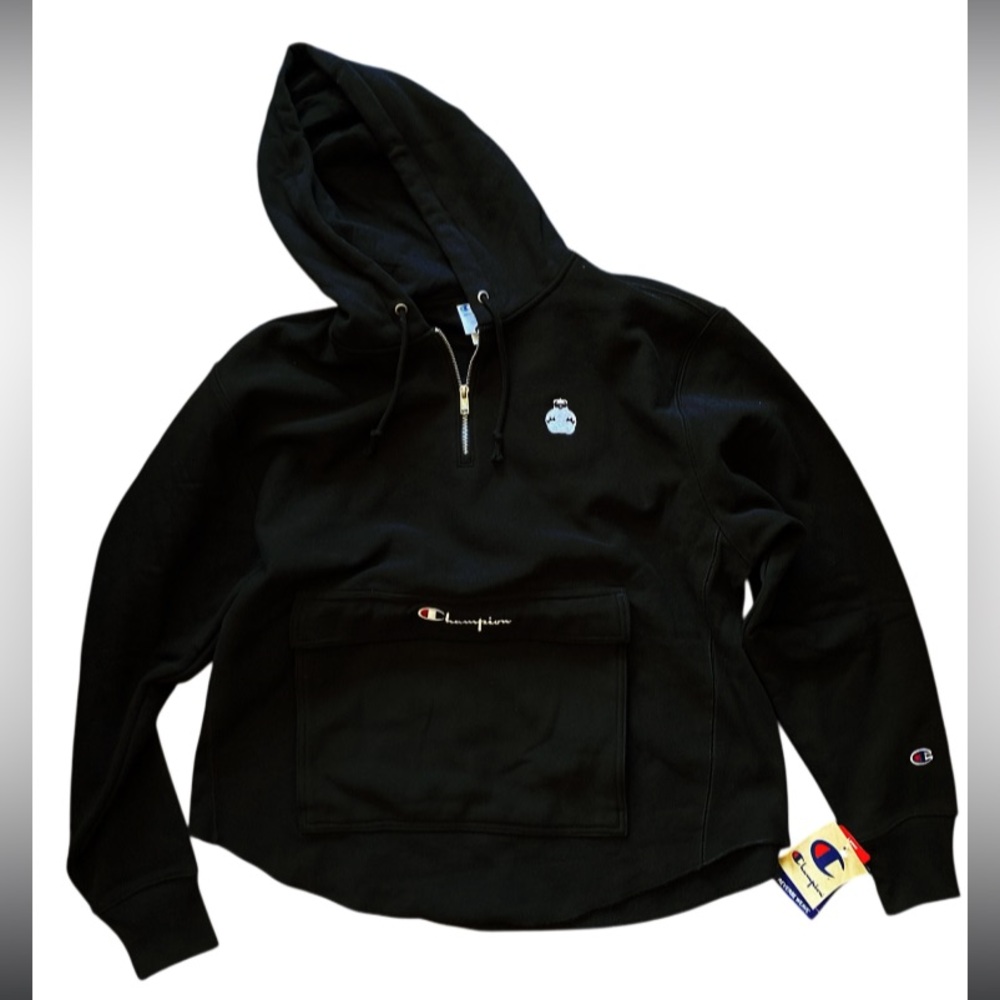 New! Dream Concept x Champion Reverse Weave Boxy Anorak Hooded Sweatshirt Hoodie